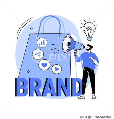 Brand awareness abstract concept vector illustration. Brand awareness abstract concept vector illustration. 98288408