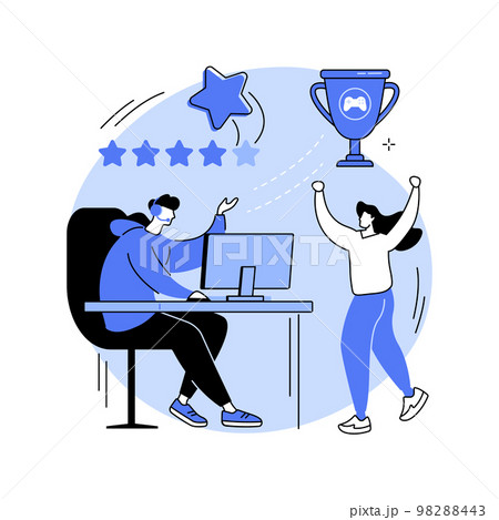 E-sport abstract concept vector illustration. E-sport abstract concept vector illustration. 98288443