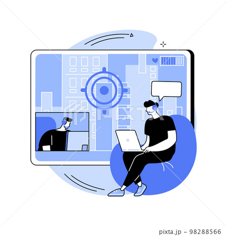Video game walkthrough abstract concept vector...のイラスト素材 [98288566] - PIXTA