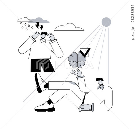 Light therapy abstract concept vector illustration. 98288952
