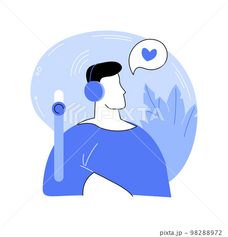 Headphones isolated cartoon vector illustrations. Headphones isolated cartoon vector illustrations. 98288972