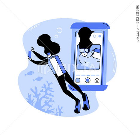 Waterproof pouch isolated cartoon vector illustrations. 98288996