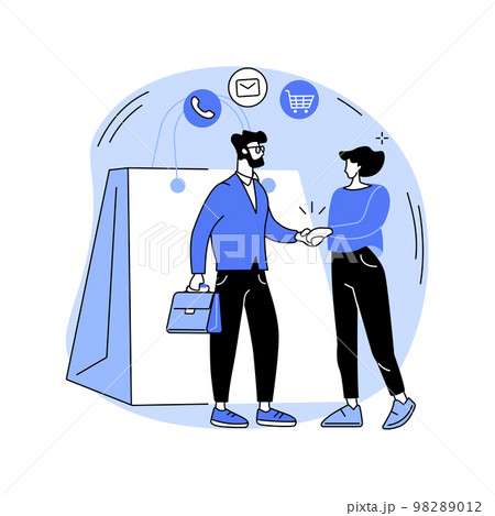 Sales representative abstract concept vector illustration. 98289012