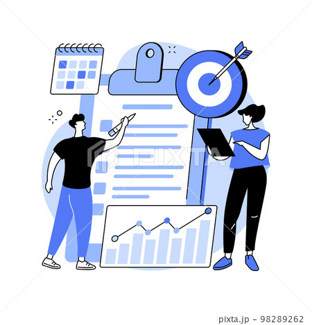 Planning abstract concept vector illustration. 98289262