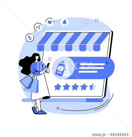 Smart retail abstract concept vector illustration. Smart retail abstract concept vector illustration. 98289263