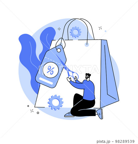 Retail markdown abstract concept vector illustration. Retail markdown abstract concept vector illustration. 98289539