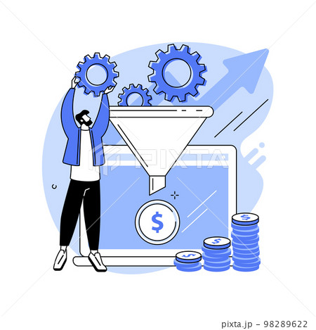 Conversion rate optimization abstract concept vector illustration. Conversion rate optimization abstract concept vector illustration. 98289622