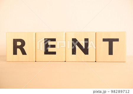 賃貸・賃借（RENT・レント）の文字 98289712