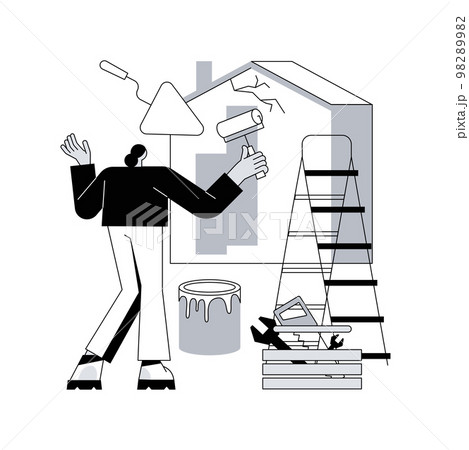 DIY repair abstract concept vector illustration. 98289982