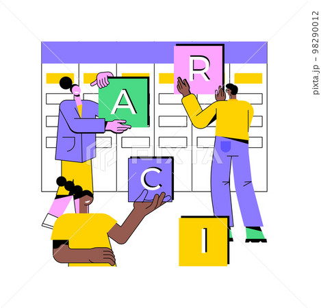 RACI matrix abstract concept vector illustration. RACI matrix abstract concept vector illustration. 98290012
