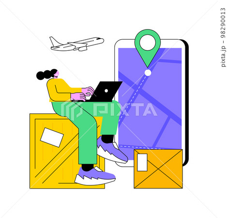 Post service tracking abstract concept vector illustration. Post service tracking abstract concept vector illustration. 98290013