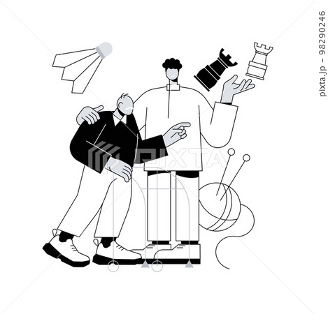 Activities for seniors abstract concept vector illustration. Activities for seniors abstract concept vector illustration. 98290246