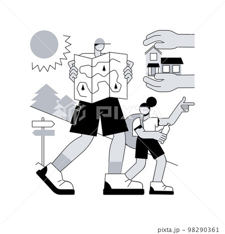 Fatherhood care abstract concept vector illustration. Fatherhood care abstract concept vector illustration. 98290361