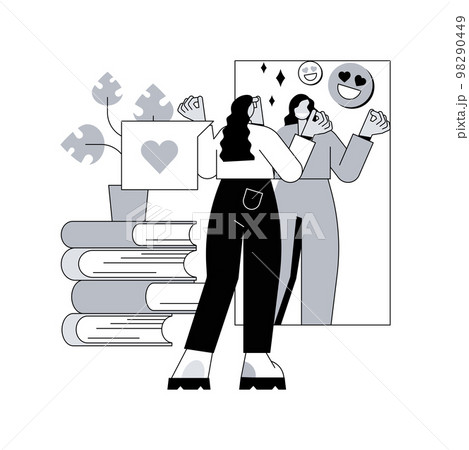 Self-concept abstract concept vector illustration. 98290449