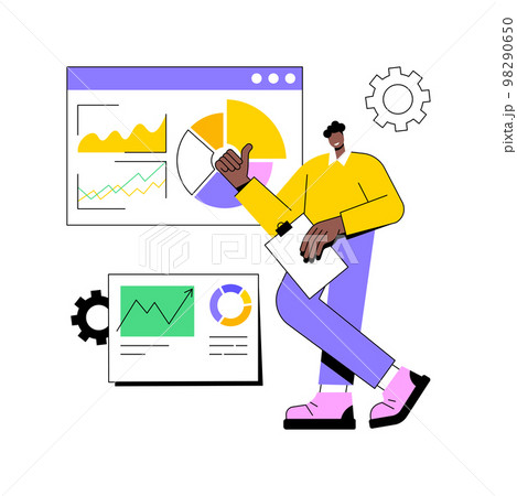 Business information system abstract concept vector illustration. 98290650