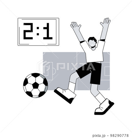 Football abstract concept vector illustration. Football abstract concept vector illustration. 98290778