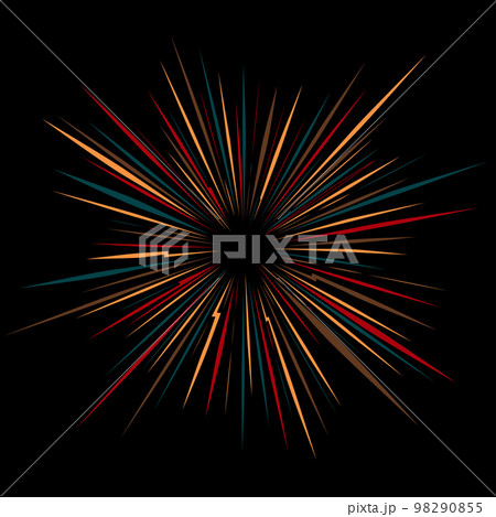 Abstract explosion circle background 98290855