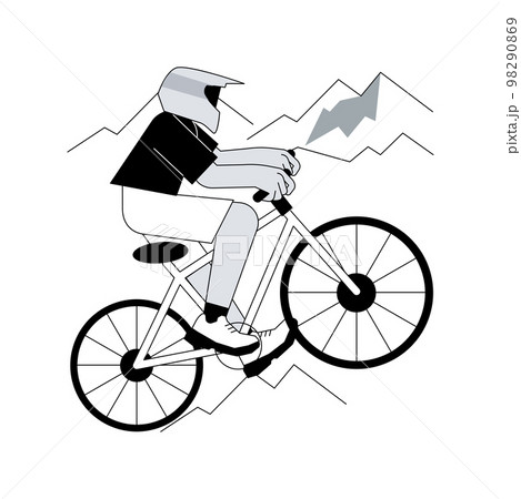 Downhill abstract concept vector illustration. Downhill abstract concept vector illustration. 98290869