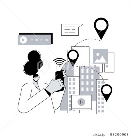 Smart destinations project abstract concept vector illustration. Smart destinations project abstract concept vector illustration. 98290903