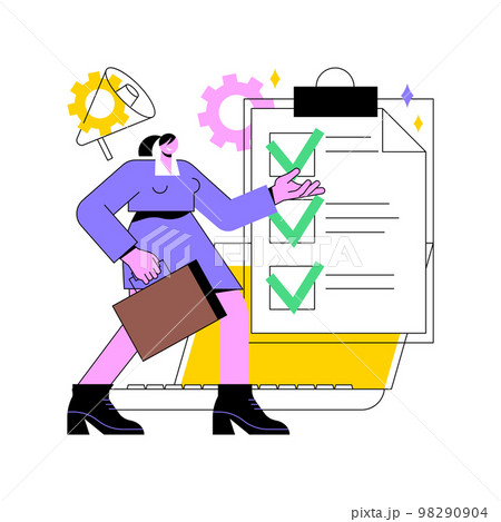 Business rule abstract concept vector illustration. 98290904