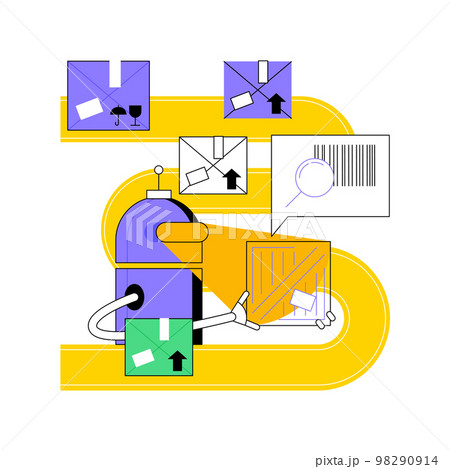Barcode scanning abstract concept vector illustration. Barcode scanning abstract concept vector illustration. 98290914