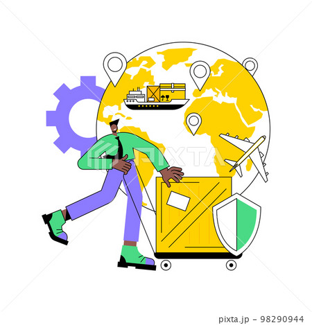 International shipment abstract concept vector illustration. 98290944
