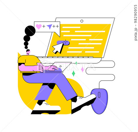 Click tracking abstract concept vector illustration. Click tracking abstract concept vector illustration. 98290955
