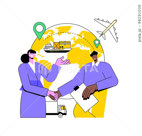 Collaborative logistics abstract concept vector illustration. Collaborative logistics abstract concept vector illustration. 98291030