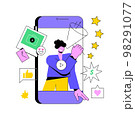 Vlog abstract concept vector illustration. 98291077