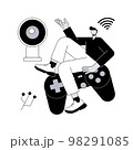 Smart TV accessories abstract concept vector illustration. 98291085