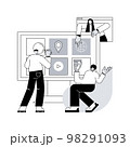 SmartTV applications abstract concept vector illustration. 98291093