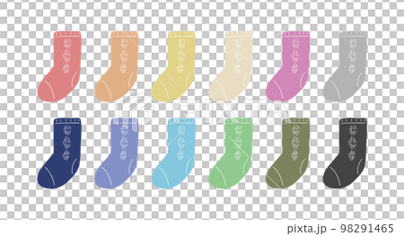 Illustration set of socks 98291465