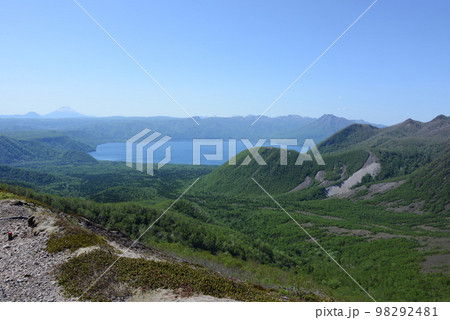 樽前山西山から望む支笏湖 樽前山西山から望む支笏湖 98292481