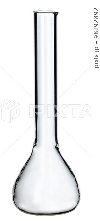 Laboratory glassware for liquids on white background Laboratory glassware for liquids on white background 98292892