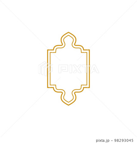 Islamic windows and arches with modern boho 98293045