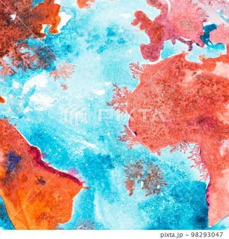 The world ocean, sea between America, Africa and Europe. 98293047
