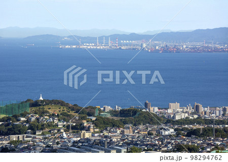 別府湾眺望と別府大分市街地 別府湾眺望と別府大分市街地 98294762