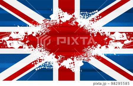 The United Kingdom of Great Britain and Northern Ireland grunge flag 98295585