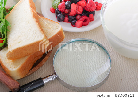 食べ物の成分をを調べるイメージ 食べ物の成分をを調べるイメージ 98300811
