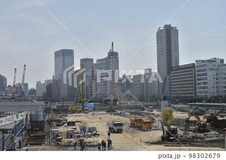 高輪ゲートウェイの再開発工事風景 高輪ゲートウェイの再開発工事風景 98302679