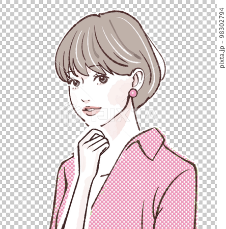 女性插畫素材 98302794