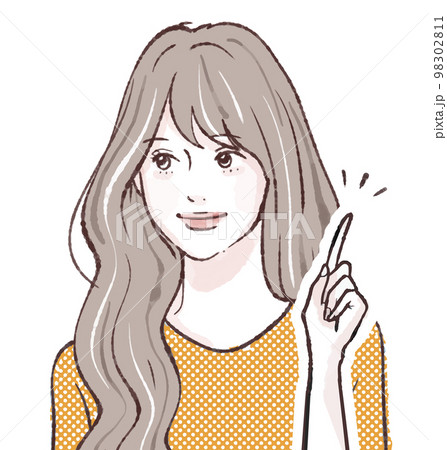 女性のイラスト素材 98302811
