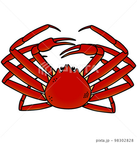 採れたてで新鮮なカニのイラスト 98302828