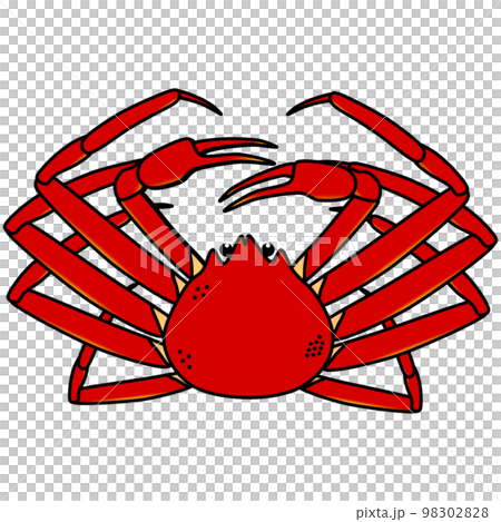 採れたてで新鮮なカニのイラスト 98302828