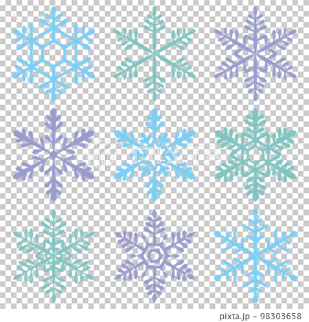 Set of snowflakes Set of snowflakes 98303658