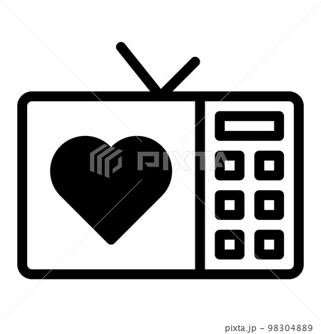 Valentine icon set dualtone black illustration vector and logo Icon new year icon perfect. 98304889