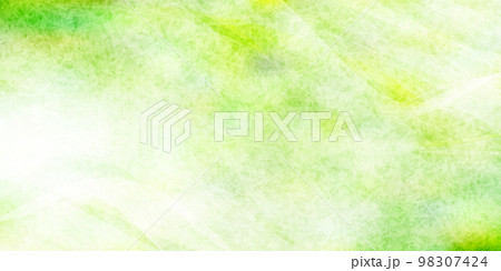 和柄　新緑　水彩　背景 98307424