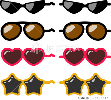 サングラスのイラストセット 98308247