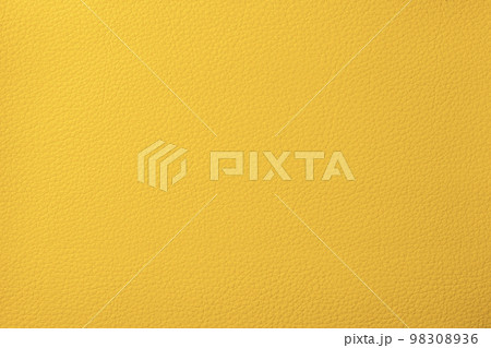 黄色いレザー調の紙の背景テクスチャー 98308936