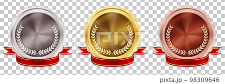 メダル　金　リボン　アイコン 98309646